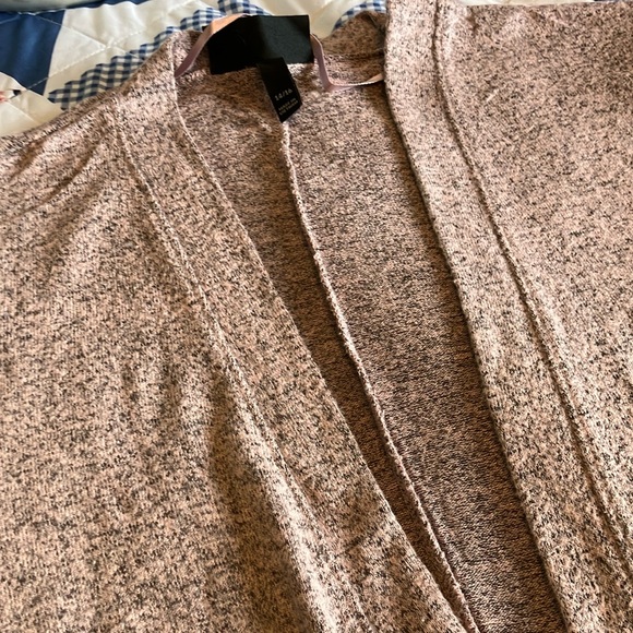 Lane Bryant Sweaters - Lane Bryant Heathered Pink Cardigan Sweater